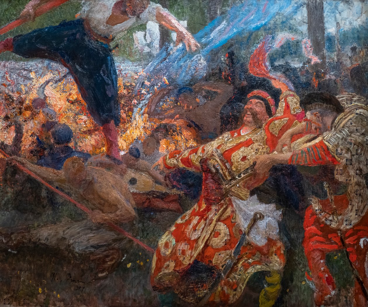 GOPAK. ZAPOROGUES KAZAKLARININ DANSI by Ilya Efimovich Repin