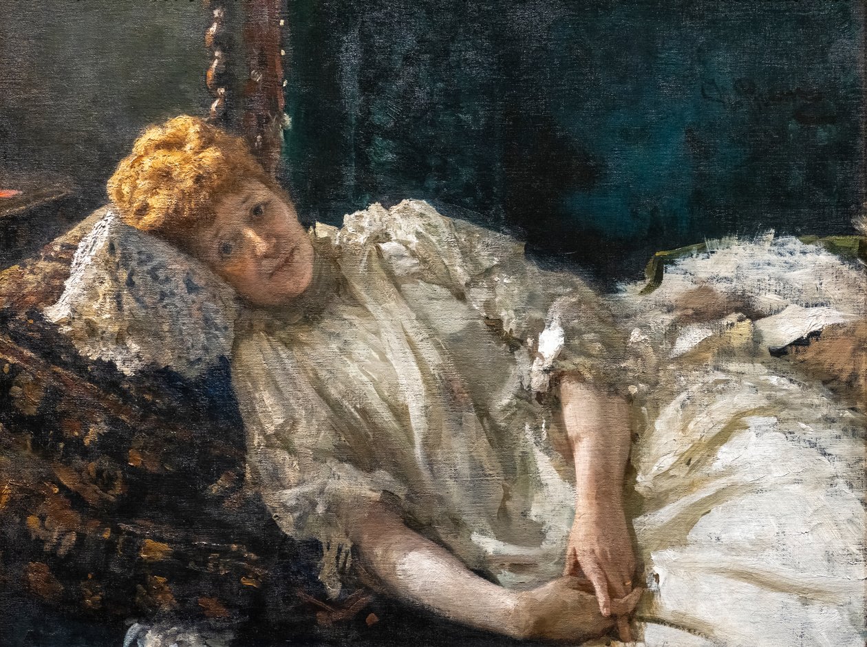 LOUISE DE RIQUET, COUNTESS OF MERCY-ARGENTEAU by Ilya Efimovich Repin