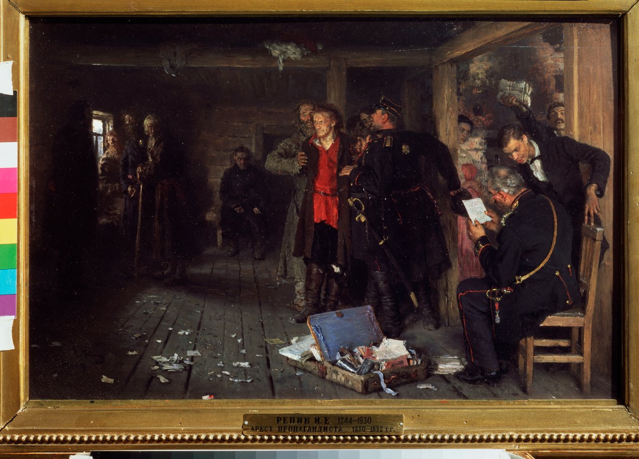 Propagandacının tutuklanması. Ilya Repin