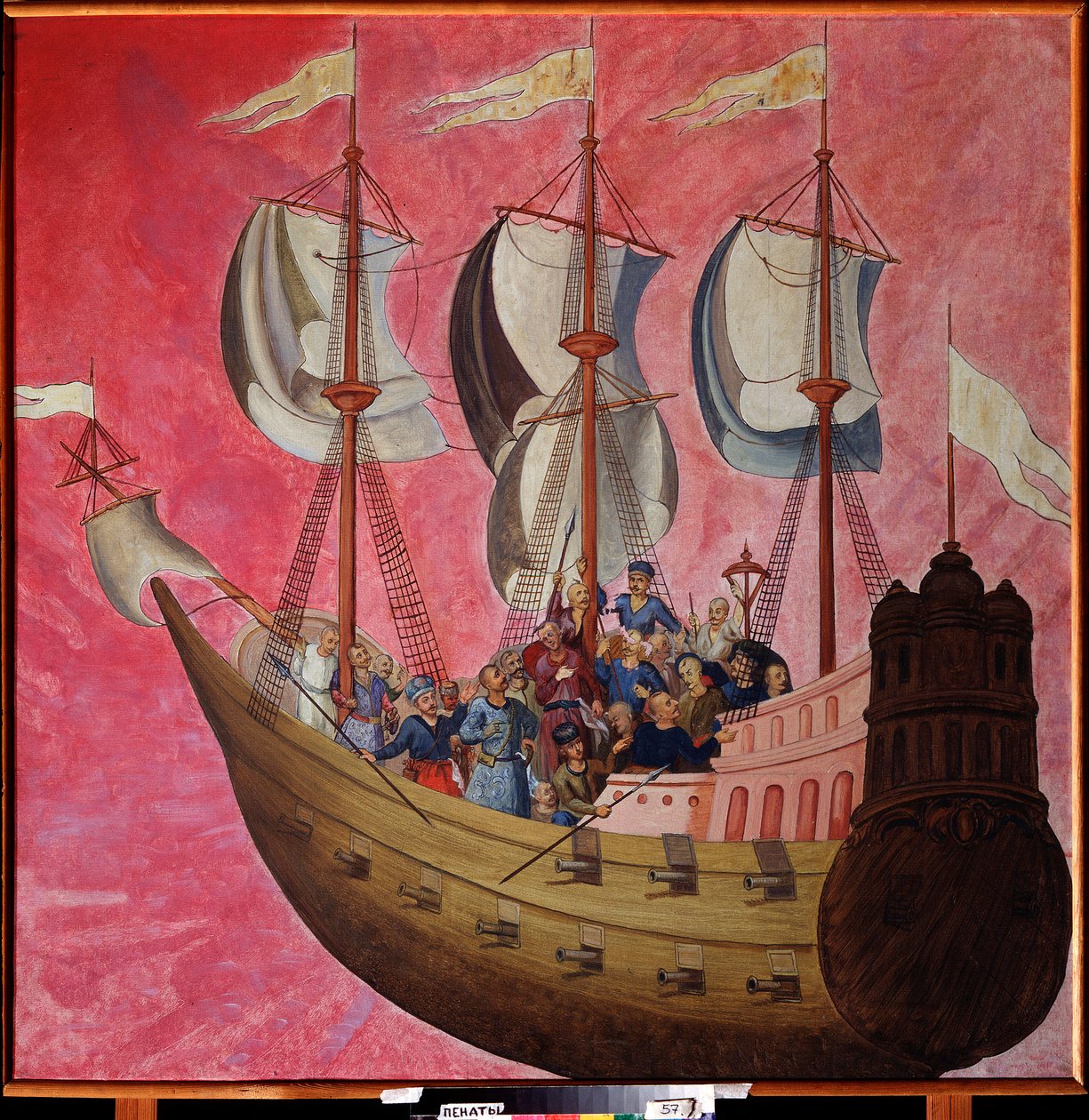 Zaporozhian Kazaklarının pavyonu. Ilya Repin