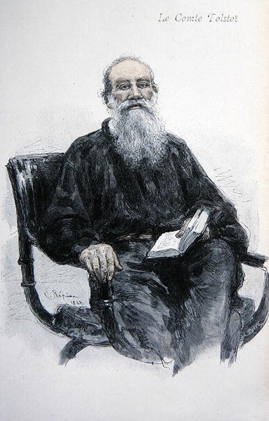 Lev Nikolayeviç Tolstoy (1828-1910) by Ilya Efimovich Repin