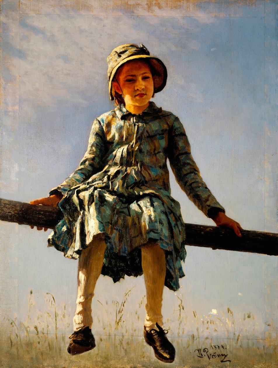 Yusufçuk. Sanatçının Kızının Portresi. Ilya Yefimovich Repin (Ilia Repin) (1844-1930) tarafından tablo, tuval üzerine yağlıboya by Ilya Efimovich Repin