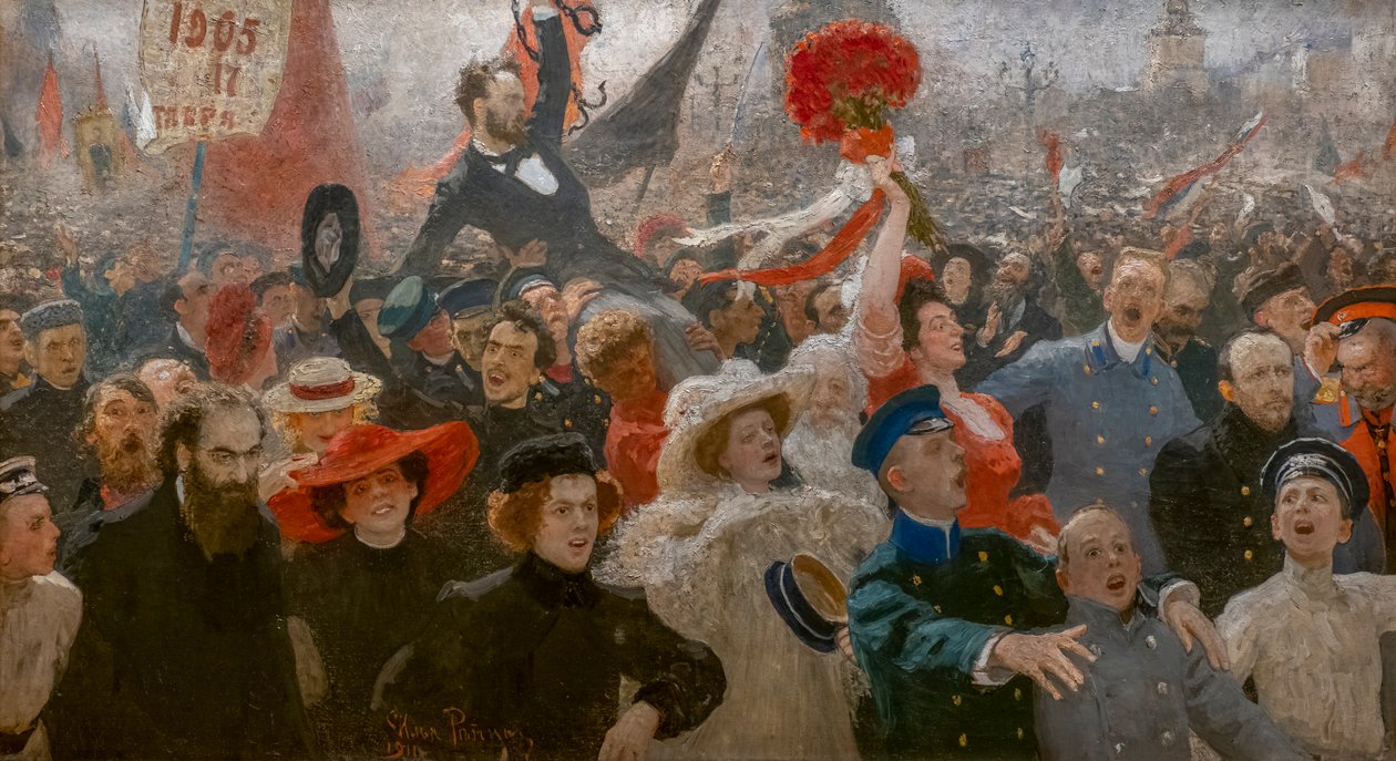 17 EKİM 1905 by Ilya Efimovich Repin
