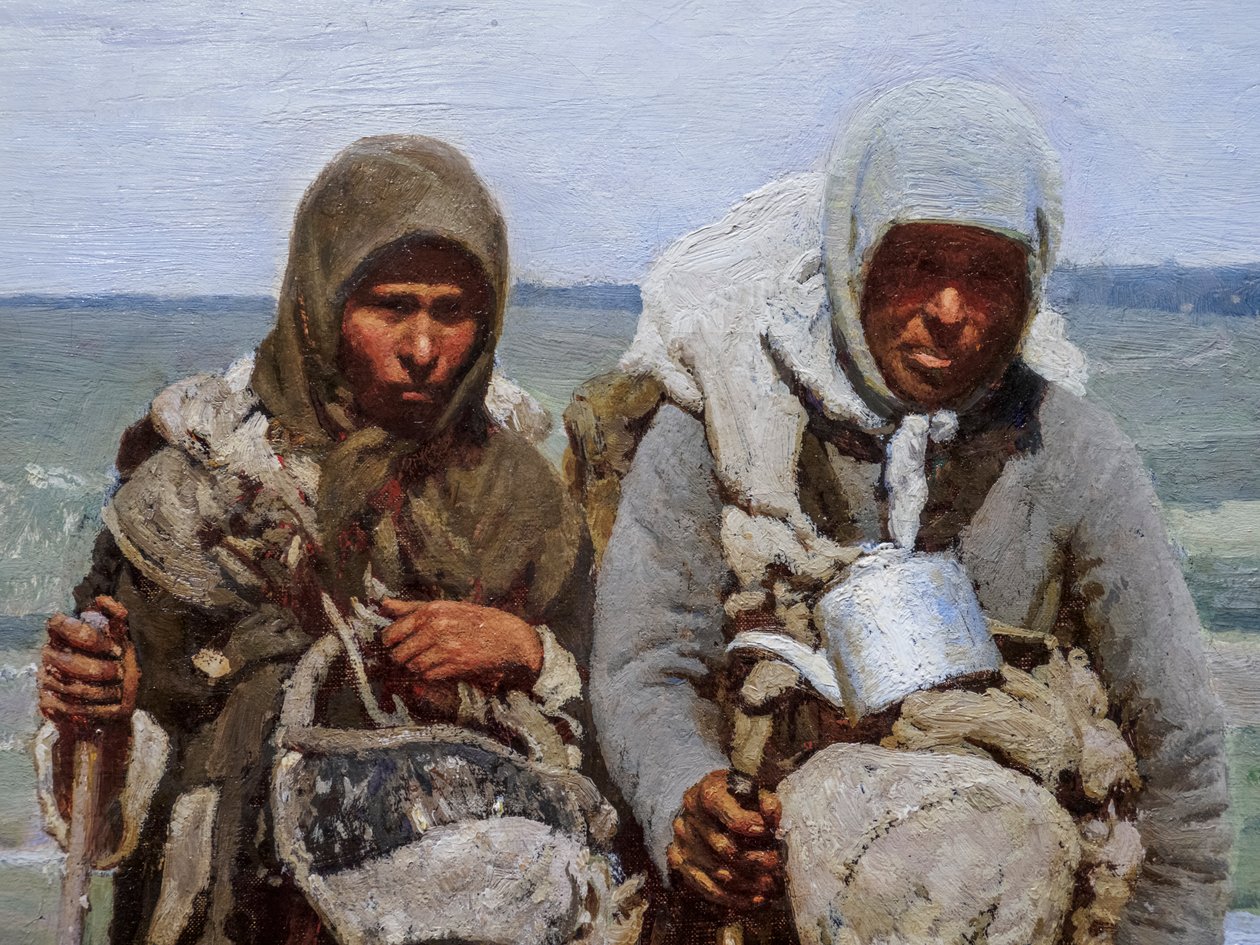 HAYIRLI DİNÇ KADINLAR (detay) by Ilya Efimovich Repin