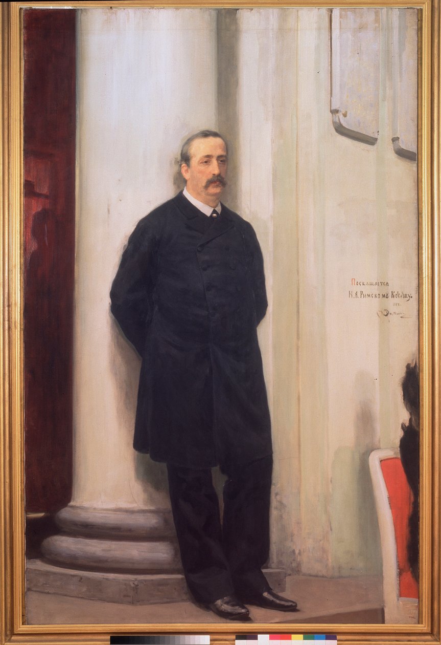 Besteci ve Kimyager Alexandre Borodine'in Portresi (1833-1887) by Ilya Efimovich Repin