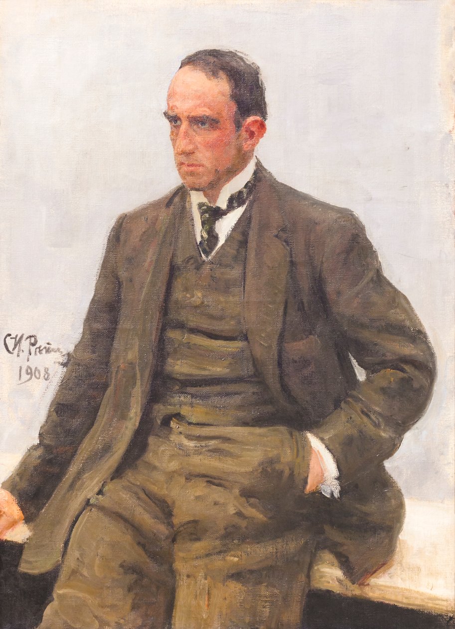 Paolo Troubetzkoy'un portresi by Ilya Efimovich Repin