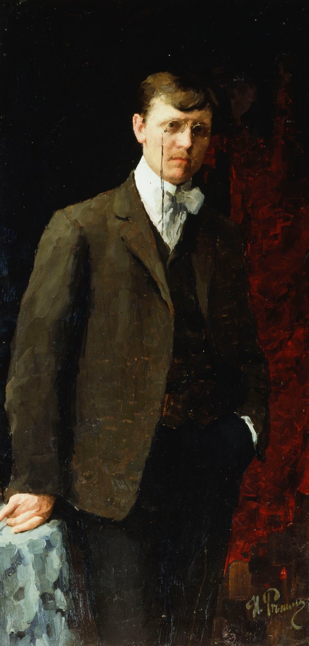 Bir Adamın Portresi, muhtemelen Ivan Georgievich Drozdov by Ilya Efimovich Repin