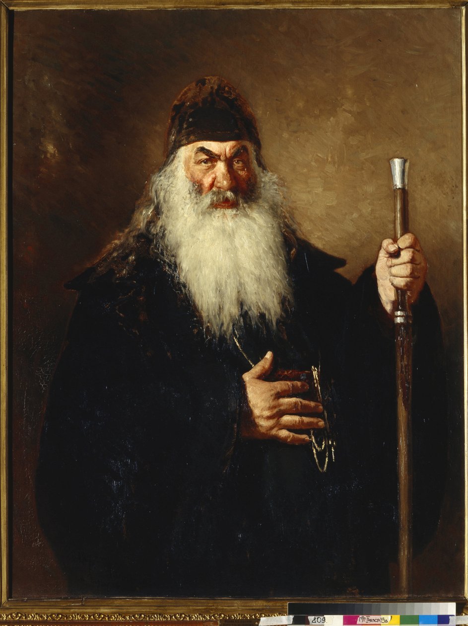 Protodiacre - Protodeacon - Repin, Ilya Yefimovich (1844-1930) - 1877 - Tuval üzerine yağlı boya - 124x96 - Devlet Tretyakov Galerisi, Moskova by Ilya Efimovich Repin