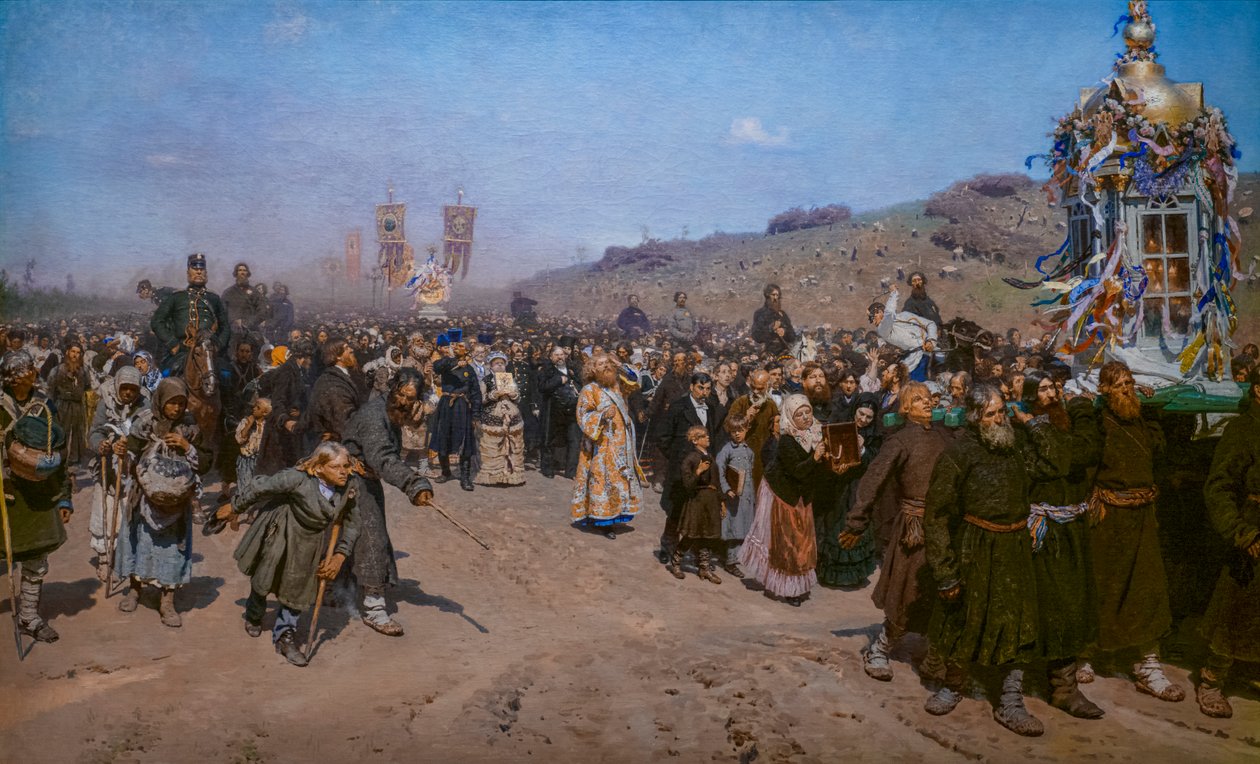 KURSK İLİNDE DİNİ ALAY by Ilya Efimovich Repin