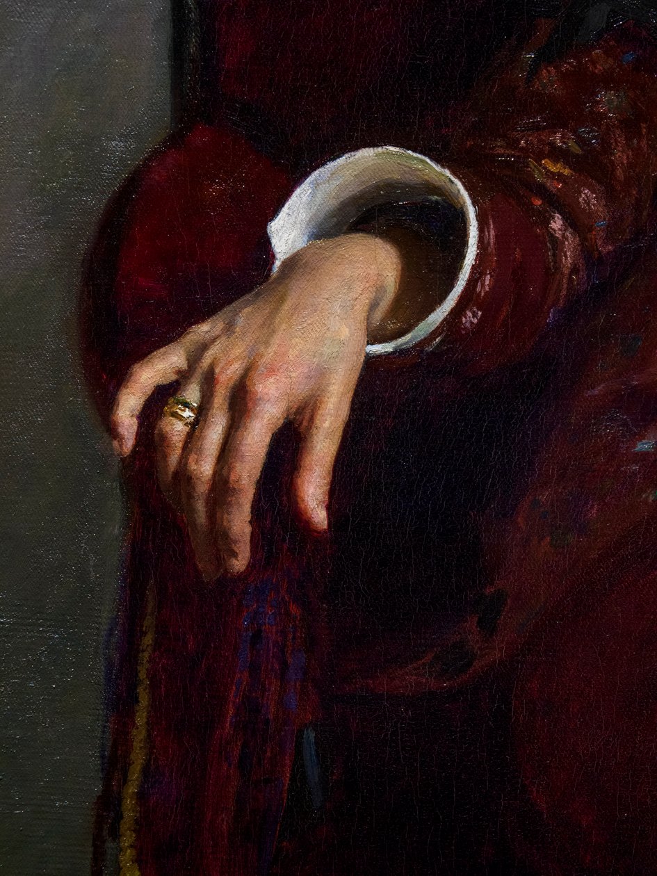 DİNLENME (detay) by Ilya Efimovich Repin
