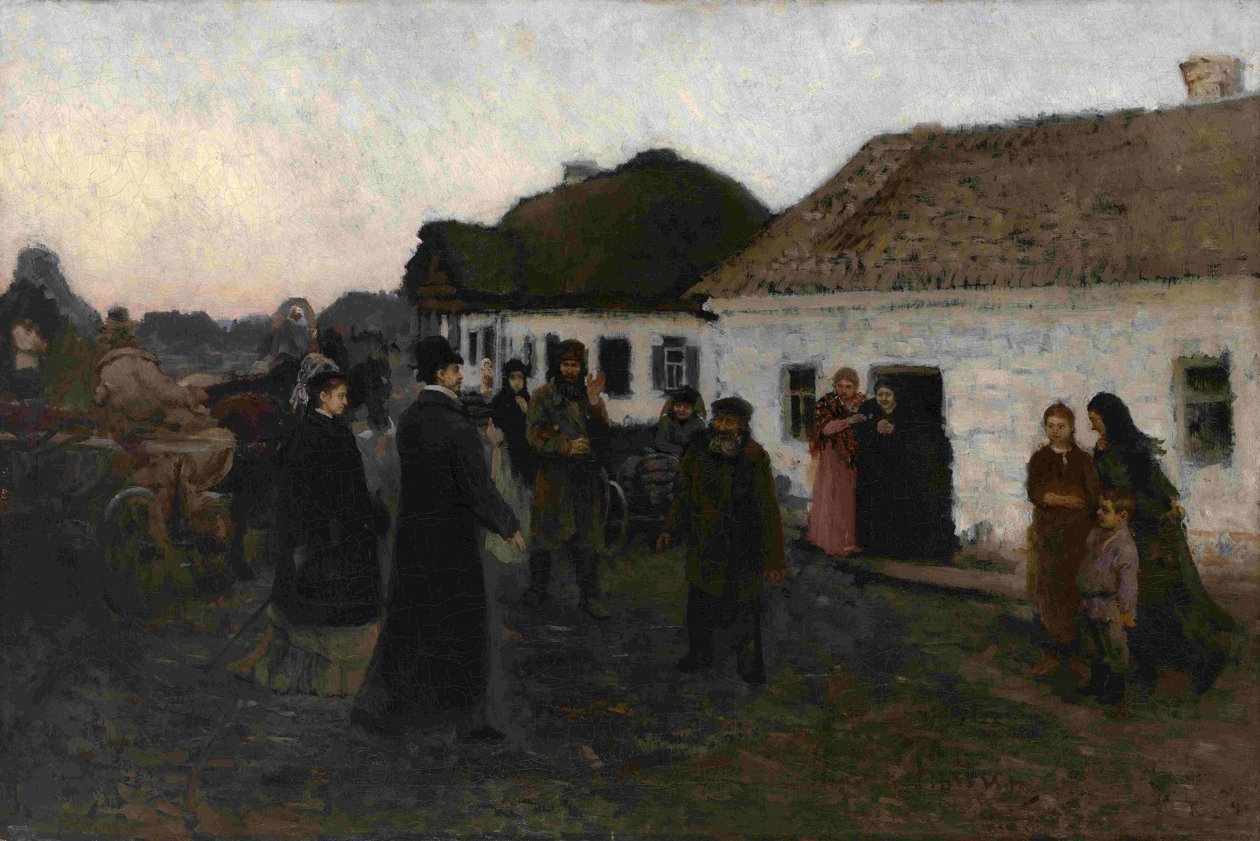 Eve Dönüş, 1876-1877 by Ilya Efimovich Repin