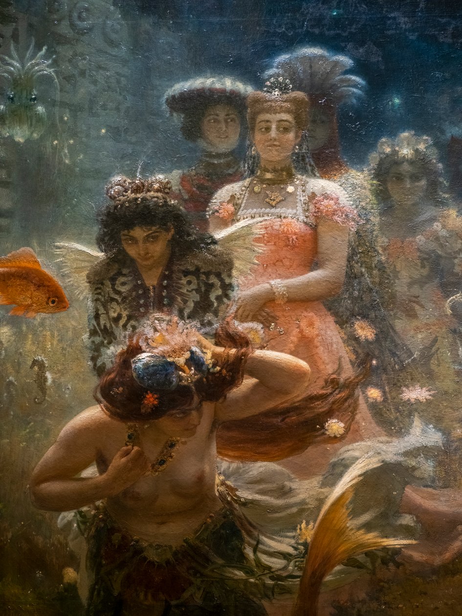 SUALTI KRALLIĞINDA SADKO (detay) by Ilya Efimovich Repin