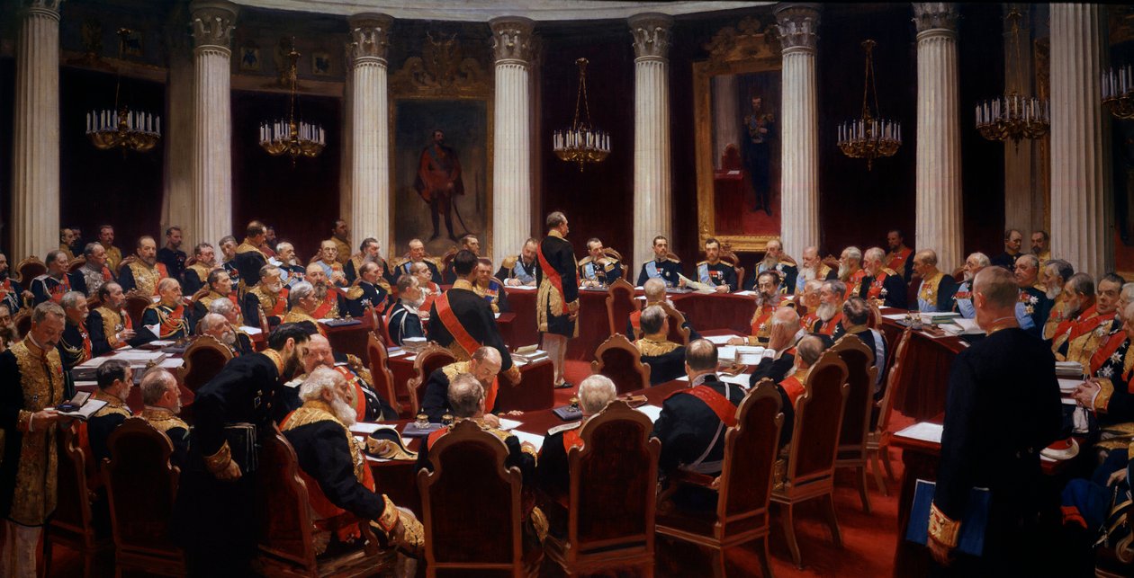 Danıştay Tören Toplantısı, 7 Mayıs 1901 by Ilya Efimovich Repin