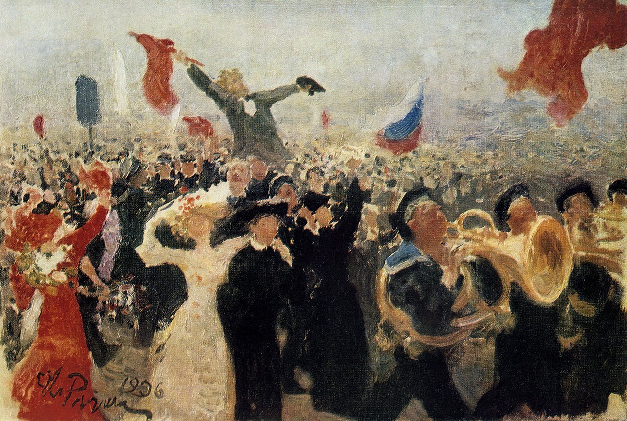 17 Ekim 1905 Gösterisi, 1906 by Ilya Efimovich Repin