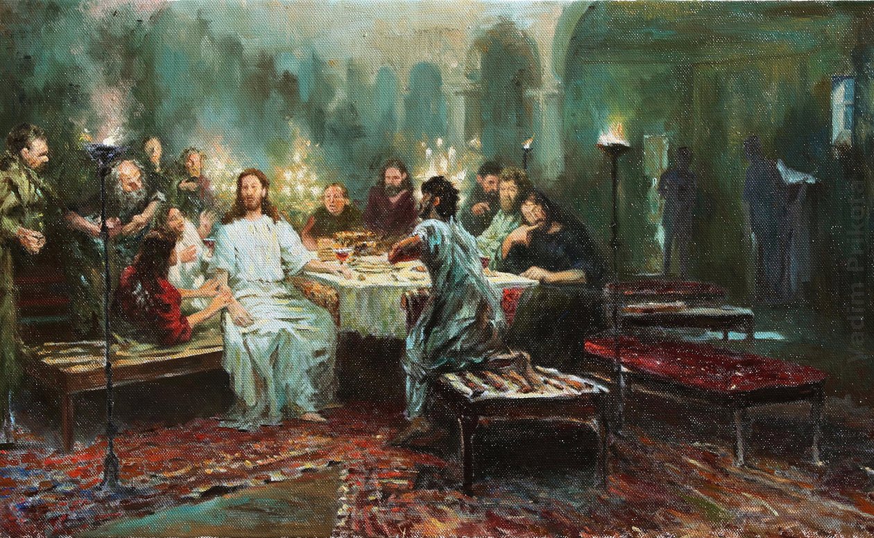 Son Akşam Yemeği par Repin, İlya Yefimovich (1844-1930) by Ilya Efimovich Repin