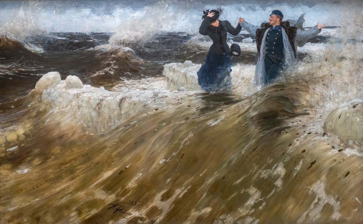 NE BİR ÖZGÜRLÜK! 1903 (tuval üzerine yağlı boya) by Ilya Efimovich Repin