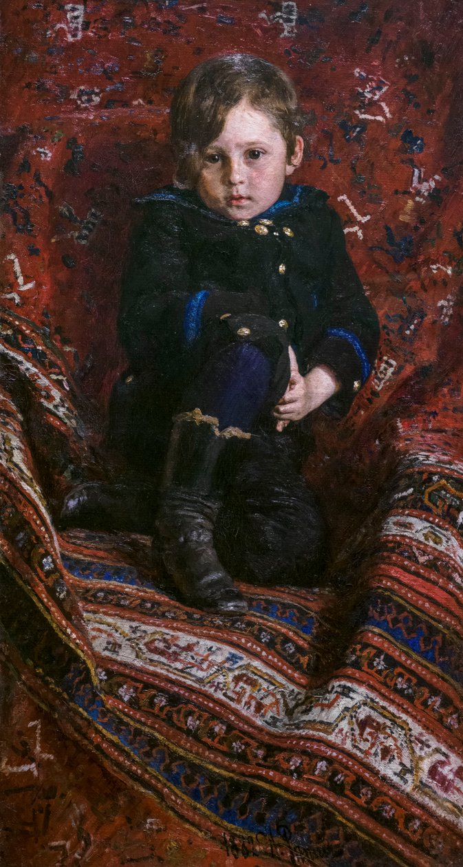 Yuri Repin Çocuk by Ilya Efimovich Repin