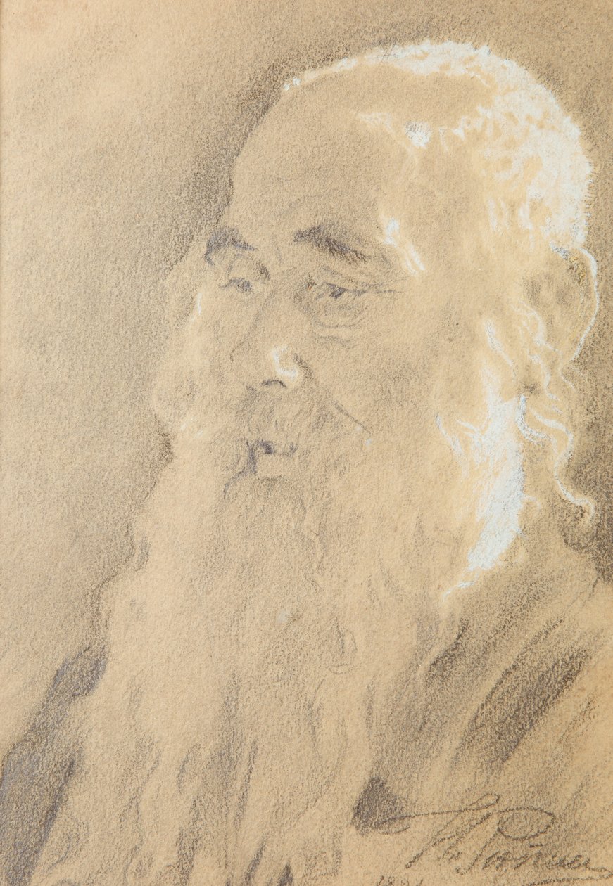 Leo Tolstoy. Yasnaya Polyana, 1891. by Ilya Efimovich Repin