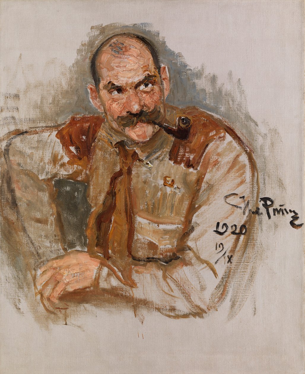 Sanatçının portresi Akseli Gallen-Kallela 1865-1931, 1920. by Ilya Efimovich Repin