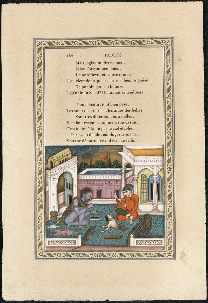 Fare Kıza Dönüştü Fare Hizmetçiye Dönüştü, 1837-1839. by Imam Bakhsh Lahori