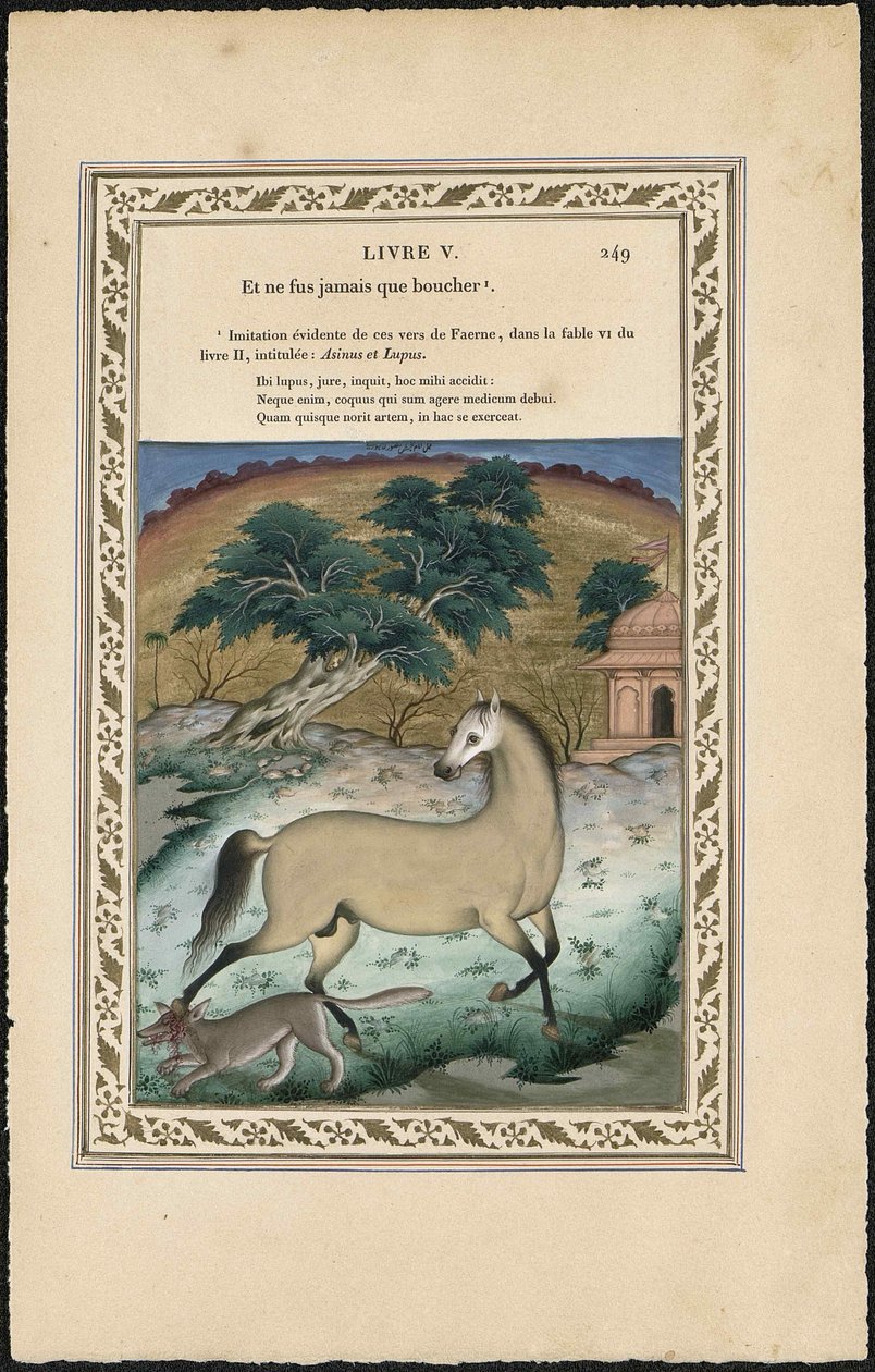 At ve Kurt At ve Kurt, 1837-1839. by Imam Bakhsh Lahori