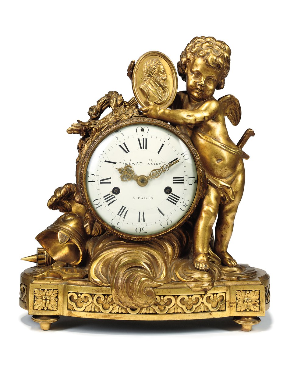 Louis XVI şömine saati, 18. yüzyılın sonlarında by Imbert l Aine