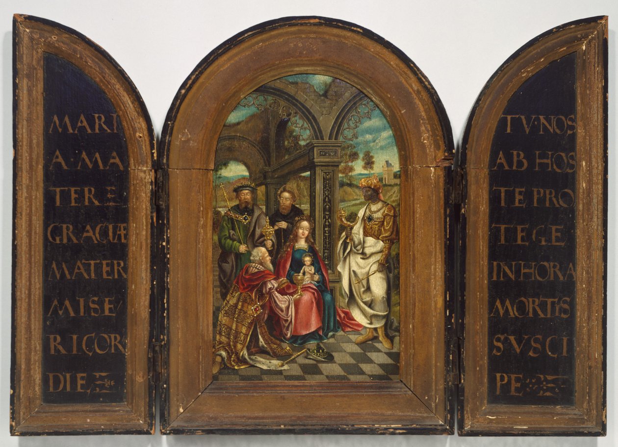 Magi hayranlığı, muhtemelen on yedinci yüzyıl. by Imitator of Netherlandish
