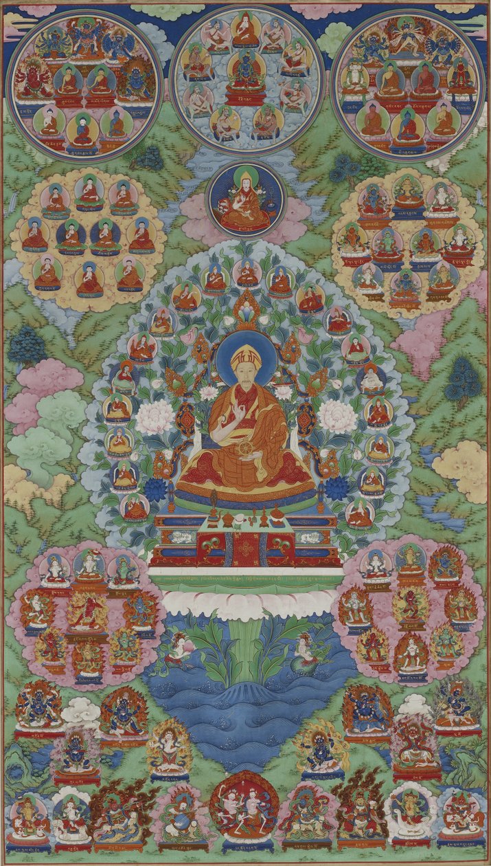 Qianlong İmparatoru Manjusri olarak, Bilgeliğin Bodhisattva