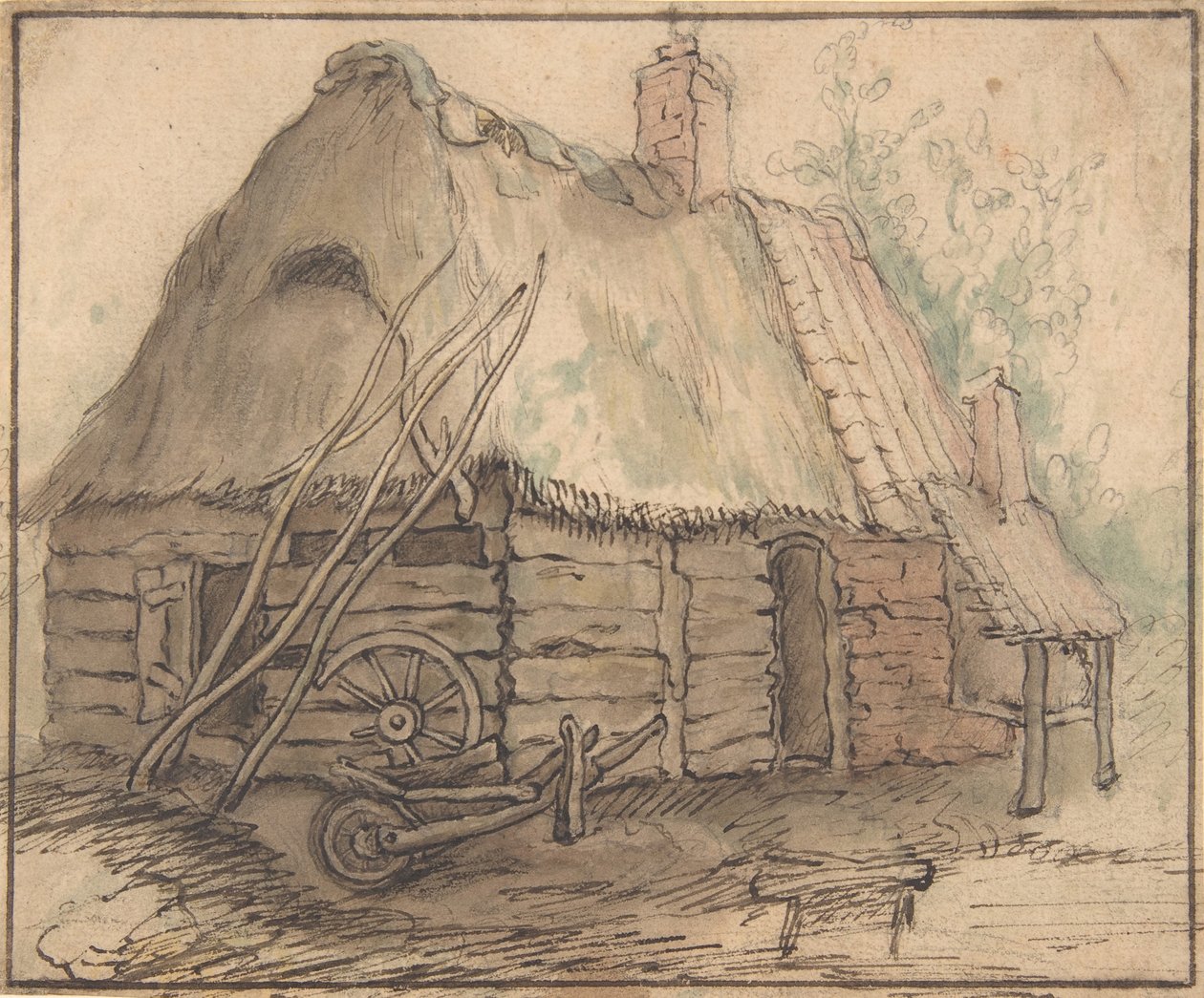 Bir Çiftlik Binası, 16. yüzyılın sonu - 17. yüzyılın ortası. by In the manner of Abraham Bloemaert.