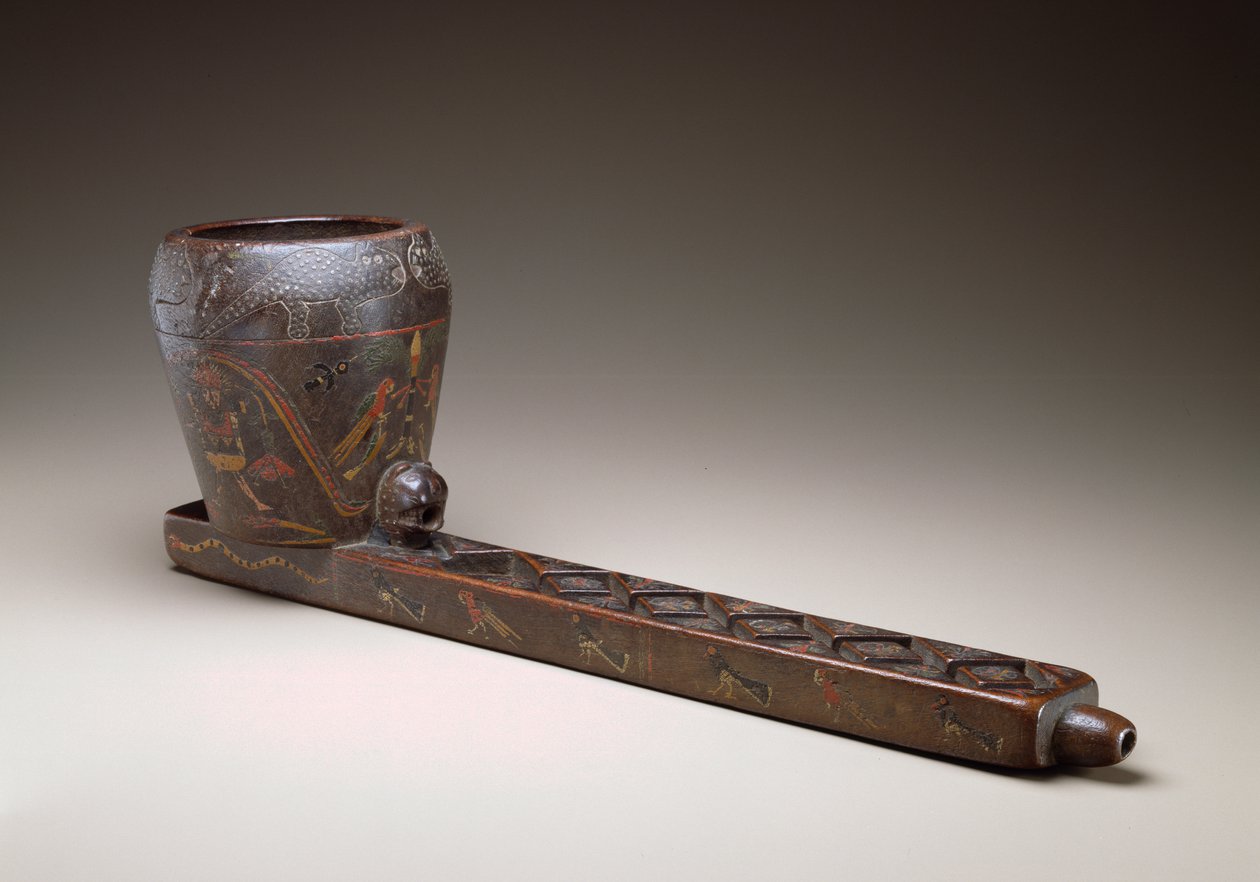 Tören Dökme Gemisi, Peru, 1675-1725 (chonta ahşap, reçine boya ve çiviler) by Incan
