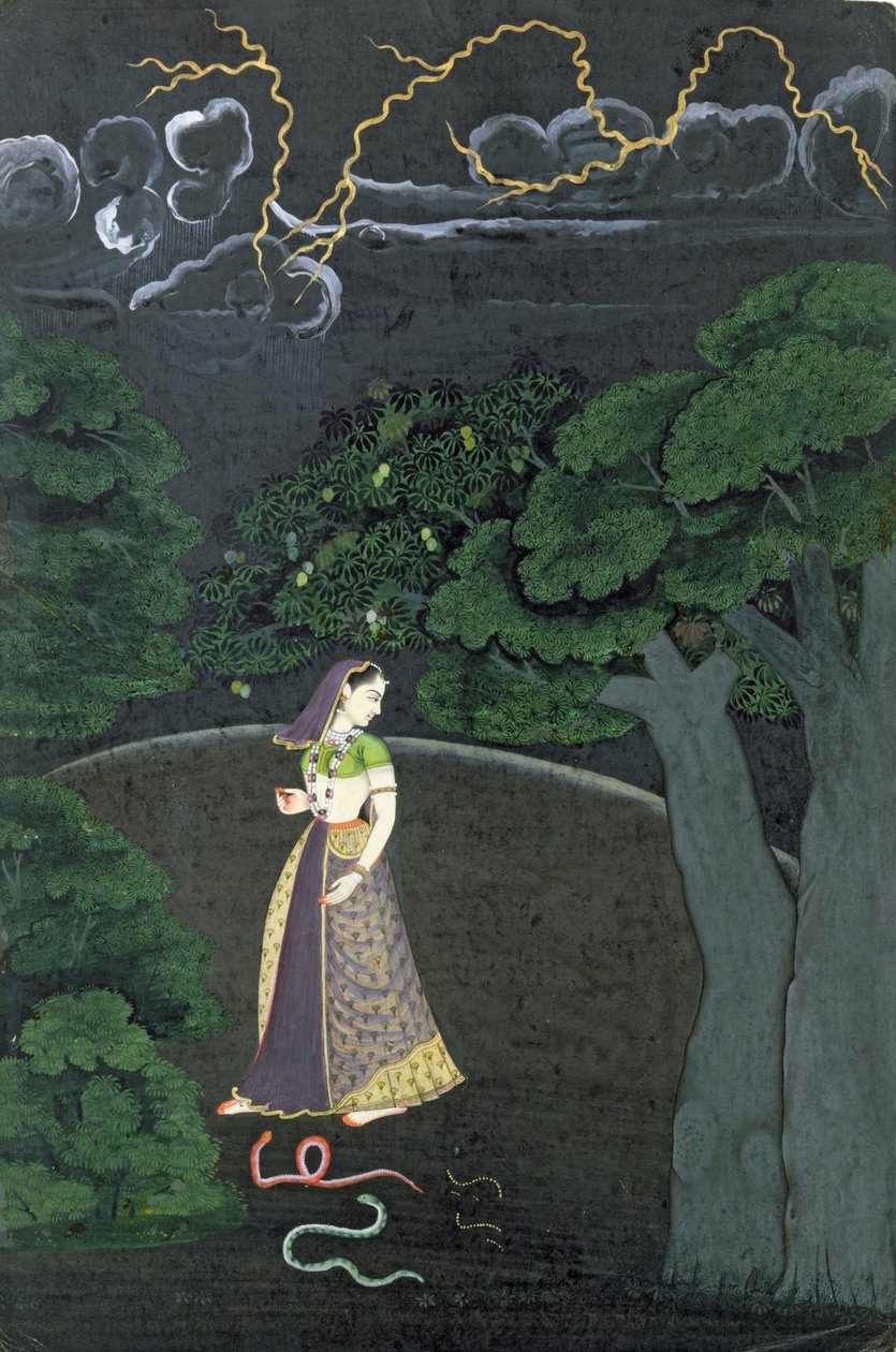Randevuya giden bir bayan, Güler, 1760 dolayları by Indian School