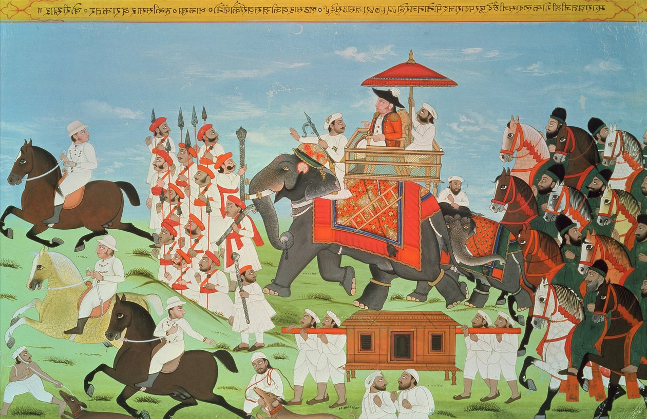 Albay James Tod, Süvari ve Sepoys (guaş) ile Rajasthan
