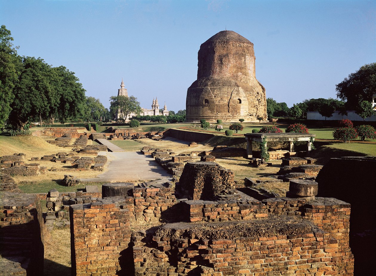 Dhameh stupa, MS 500 civarı by Indian School