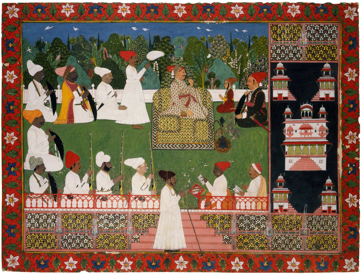 Ajit Singh 16781724, Jodhpur Mihracesi, 18. yüzyılın ortası. by Indian Art