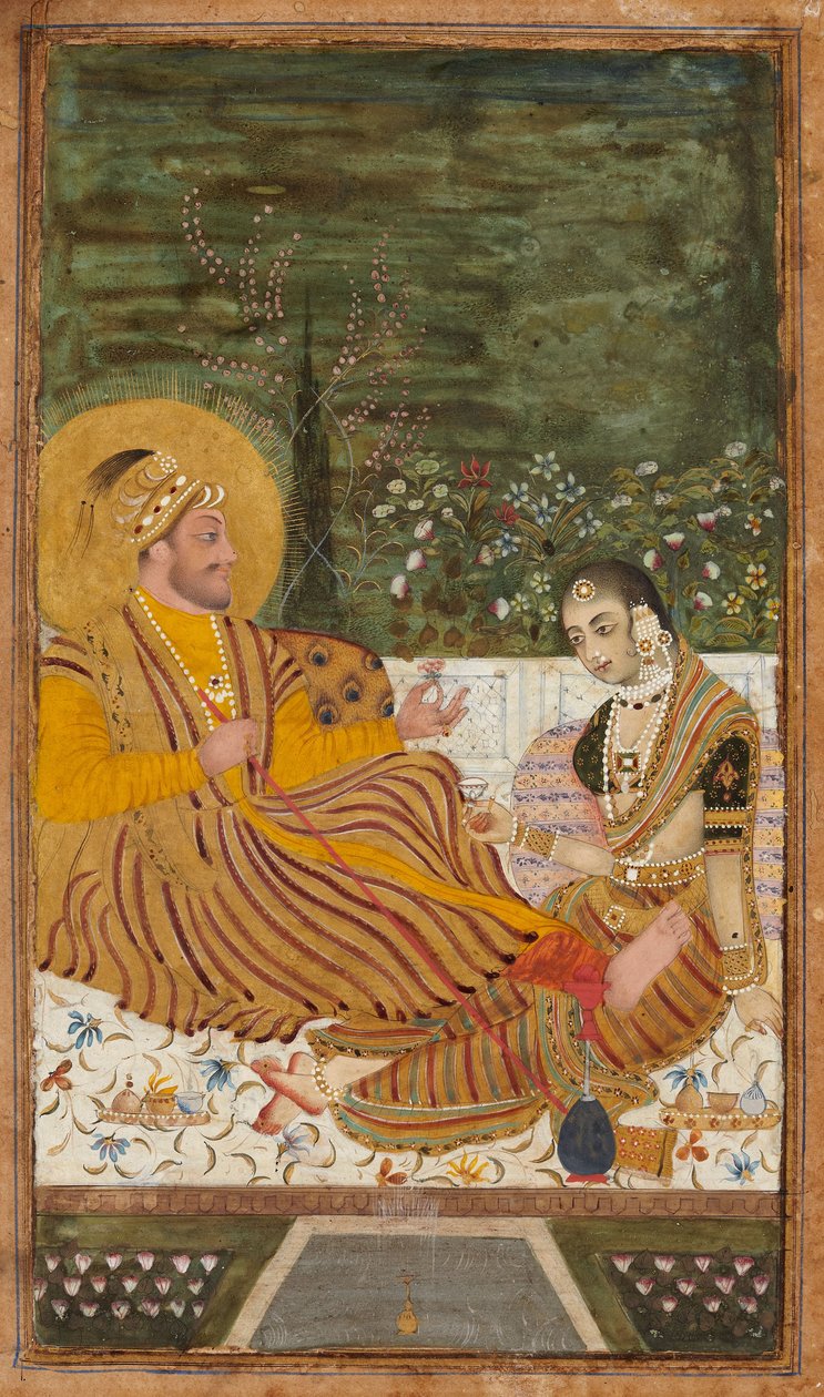 Bir Kadınla Bijapur Ali Adil Şah II by Indian Art