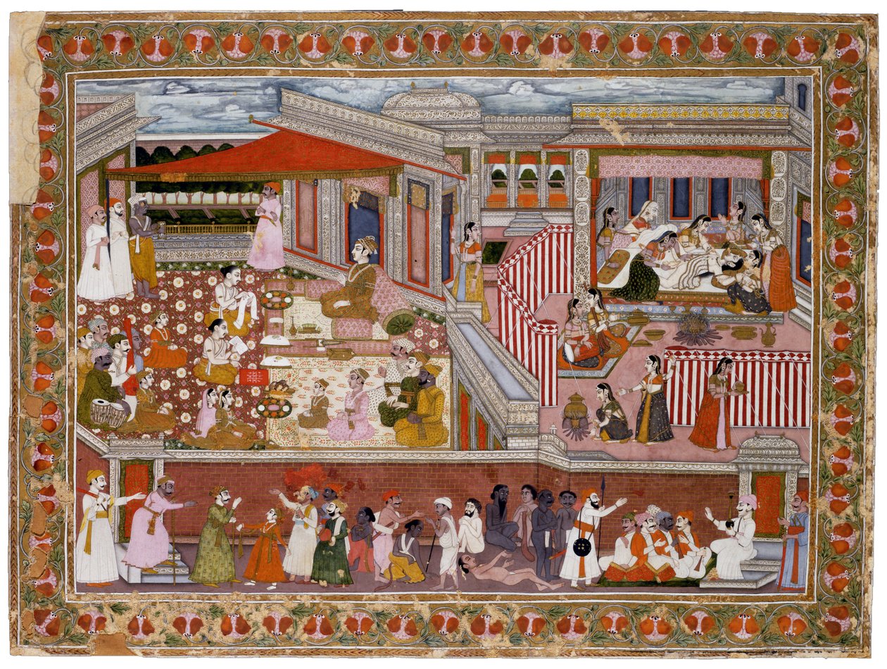 Sarayda Doğum, 1760-1770 by Indian Art