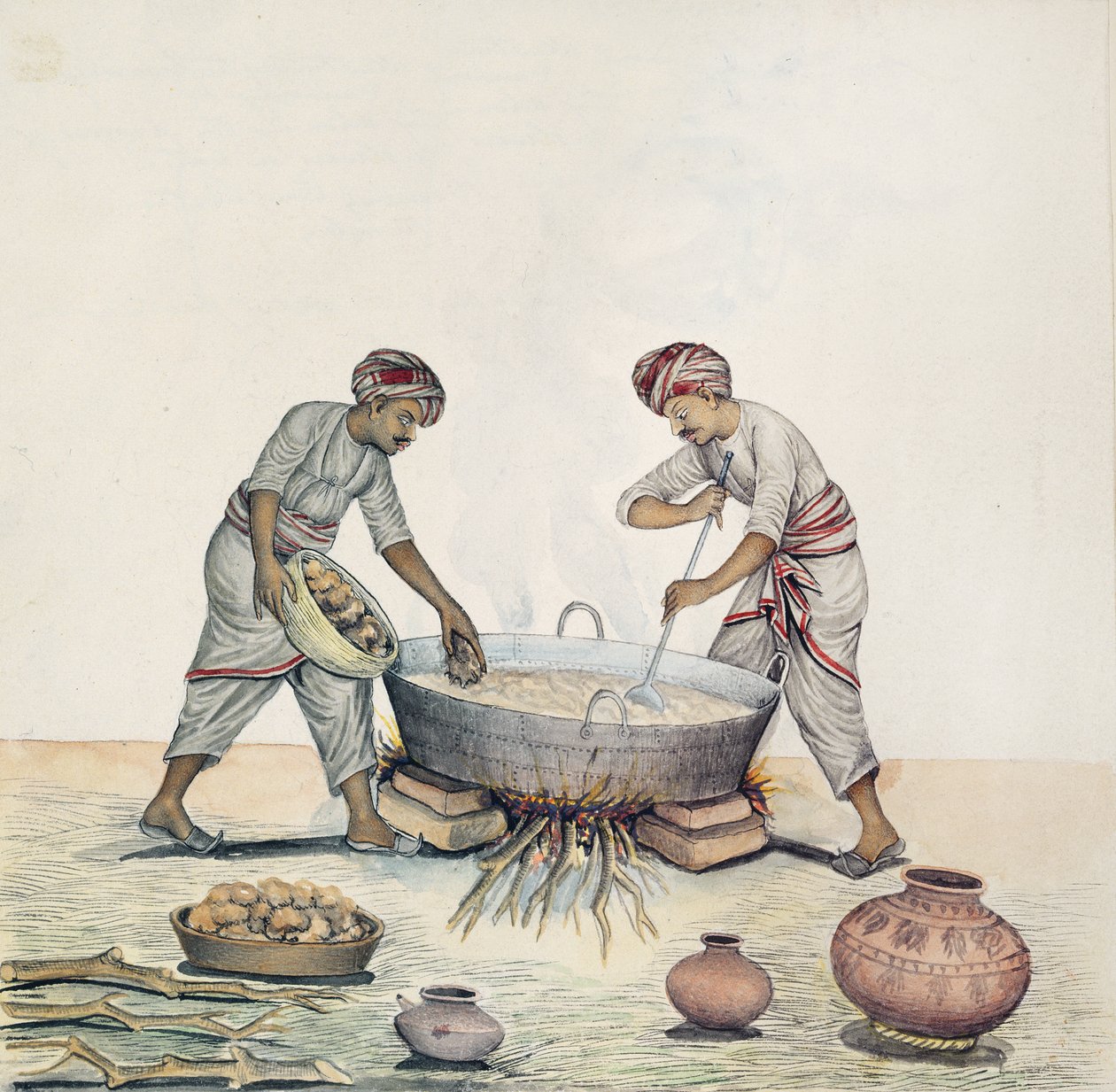 AS10 Cilt.52 ff.6 4972 Cat.201 i-iv Şeker yapımı, Bombay, c.1873 (kağıt üzerine suluboya) by Indian School