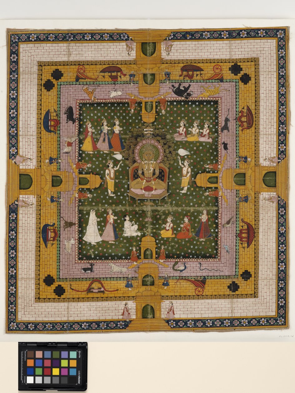 Bir Jina Enthroned by Indian School