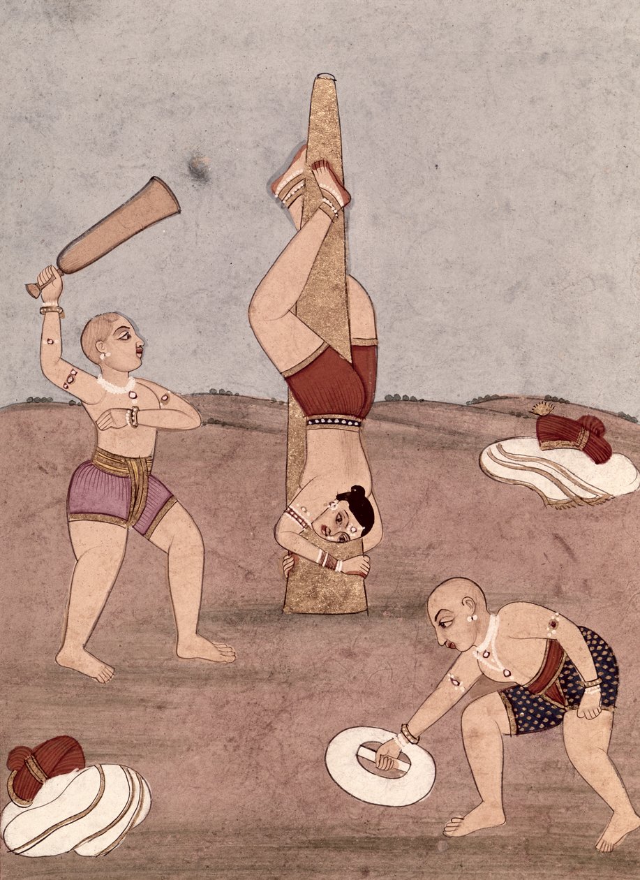 Fiziksel yetenekler sergileyen akrobatlar by Indian School