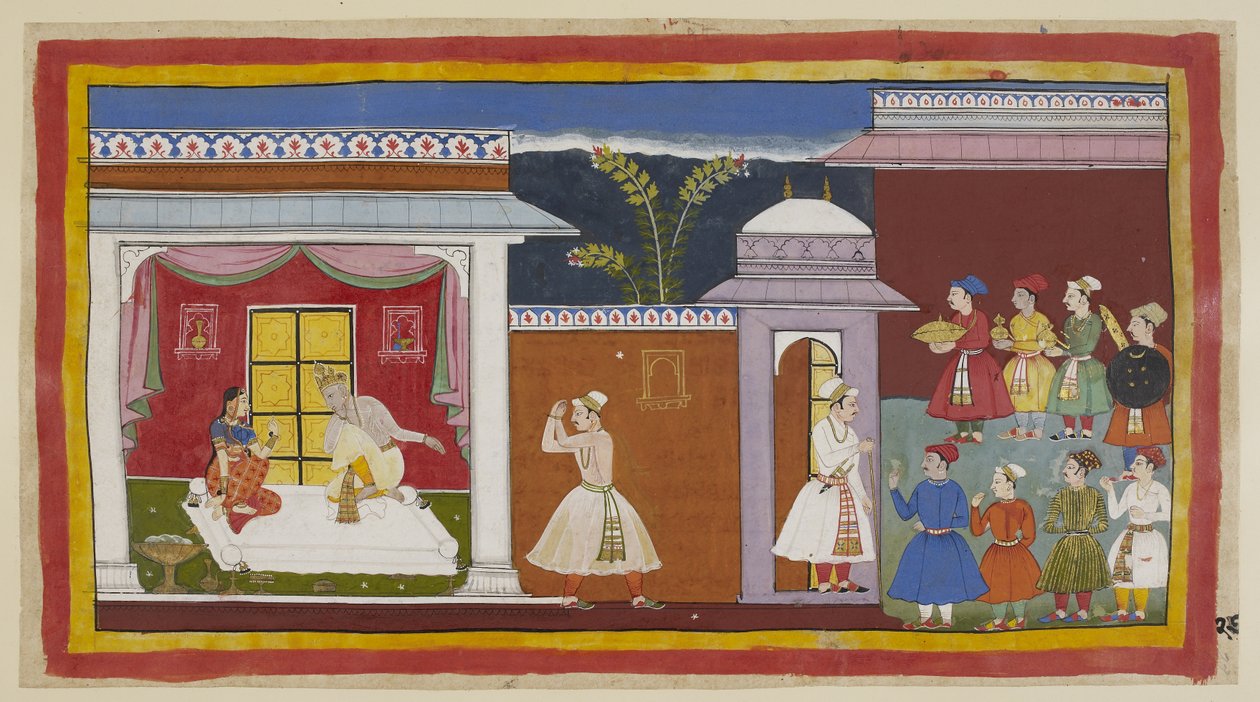 15296 (1) f.27r ekleyin, Vasistha Sumantra