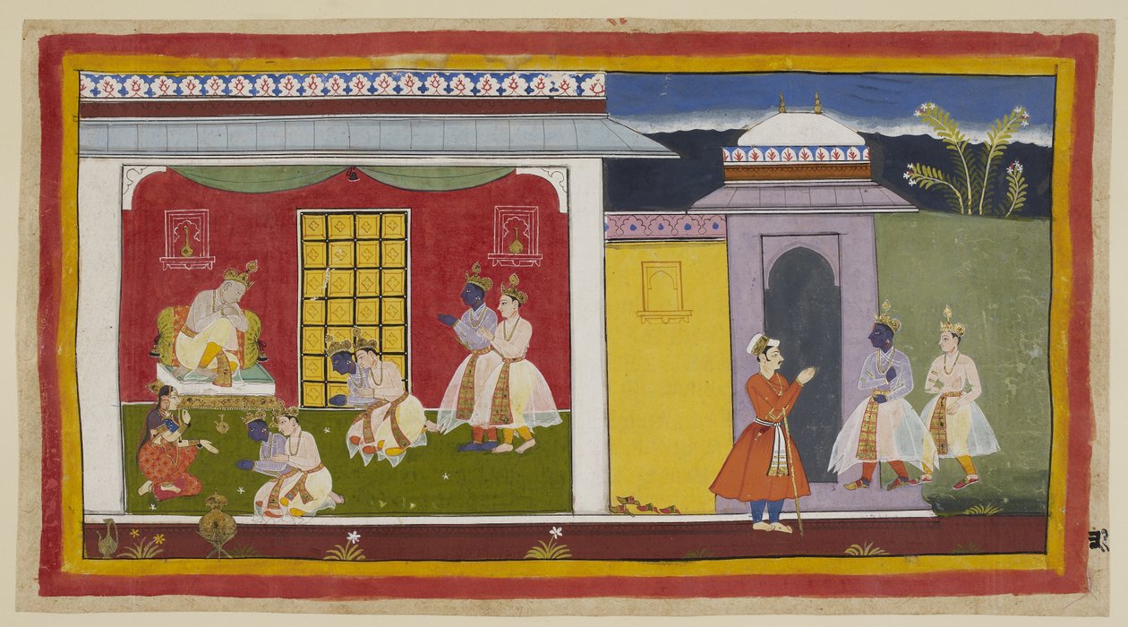 15296 (1) f.31r, sağda Rama ve Laksmana
