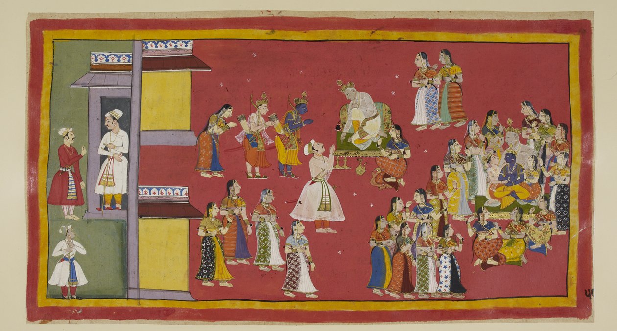 15296 (1) f.50r ekleyin, Dasaratha daha önce Sumantra