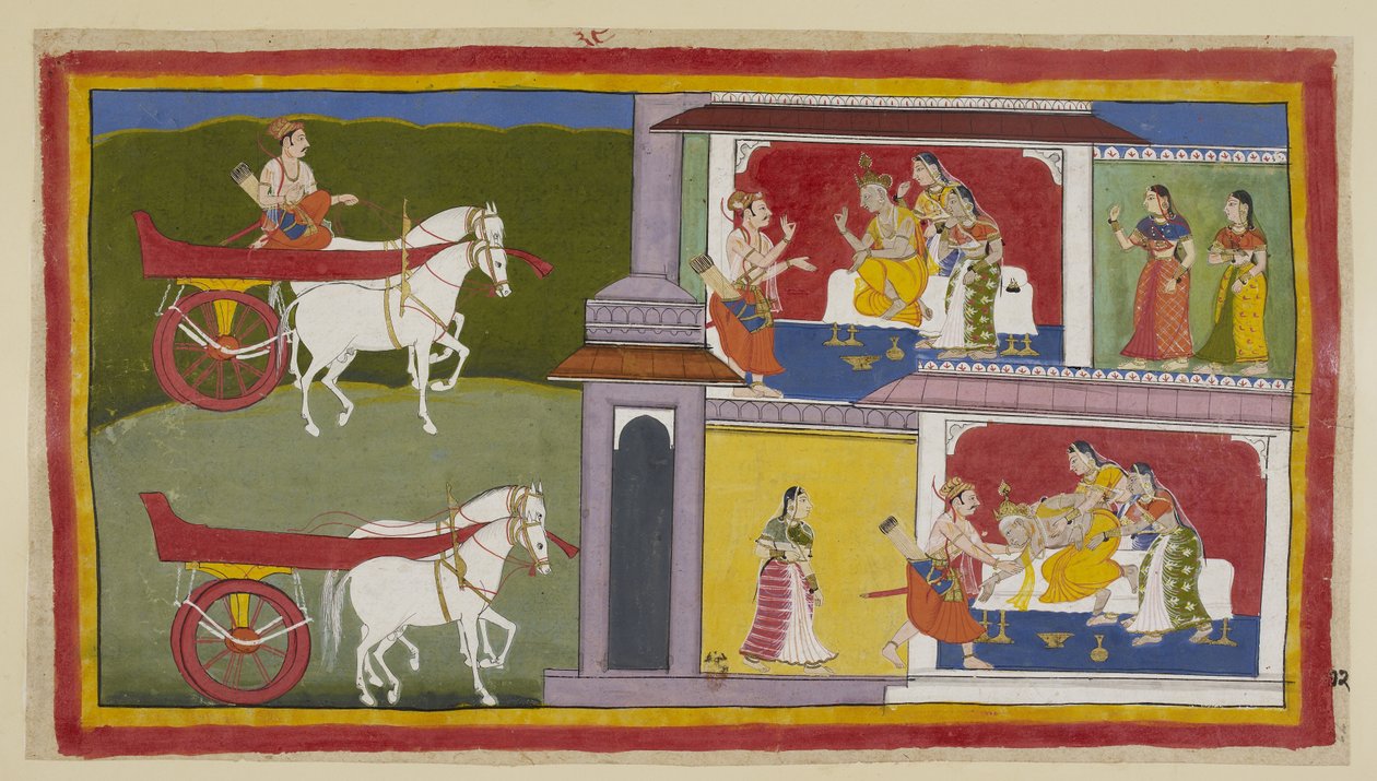 Ekle 15296 (1) f.72r, Solda, Sumantra Ayodhya