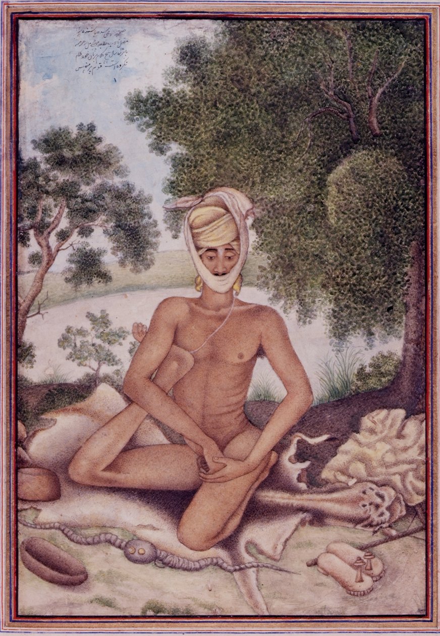 Add 27255 fol.370v A Naked Ascetic, Albay James Skinner (1778-1841) tarafından derlenen 
