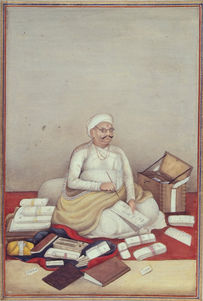 Ekle 27255 fol.96v Sudra Kastı, bir muhasebeci tarafından, Albay James Skinner (1778-1841) tarafından derlenen bir 