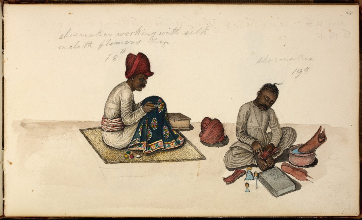 Ekle. Veya. 1539, Ayakkabıcı ve Nakışçı by Indian School