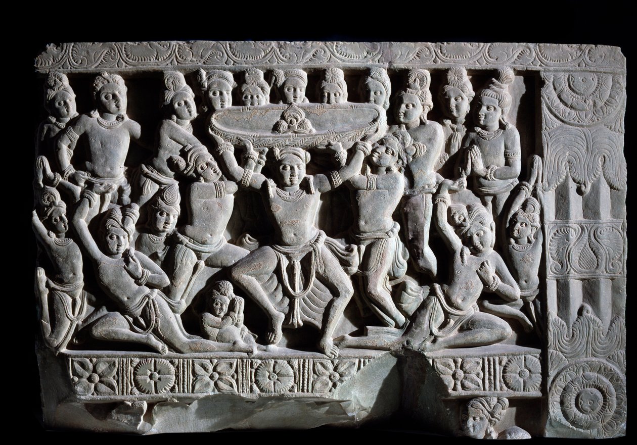 Türbana tapınma (kabartma parçası, 225-325) by Indian School