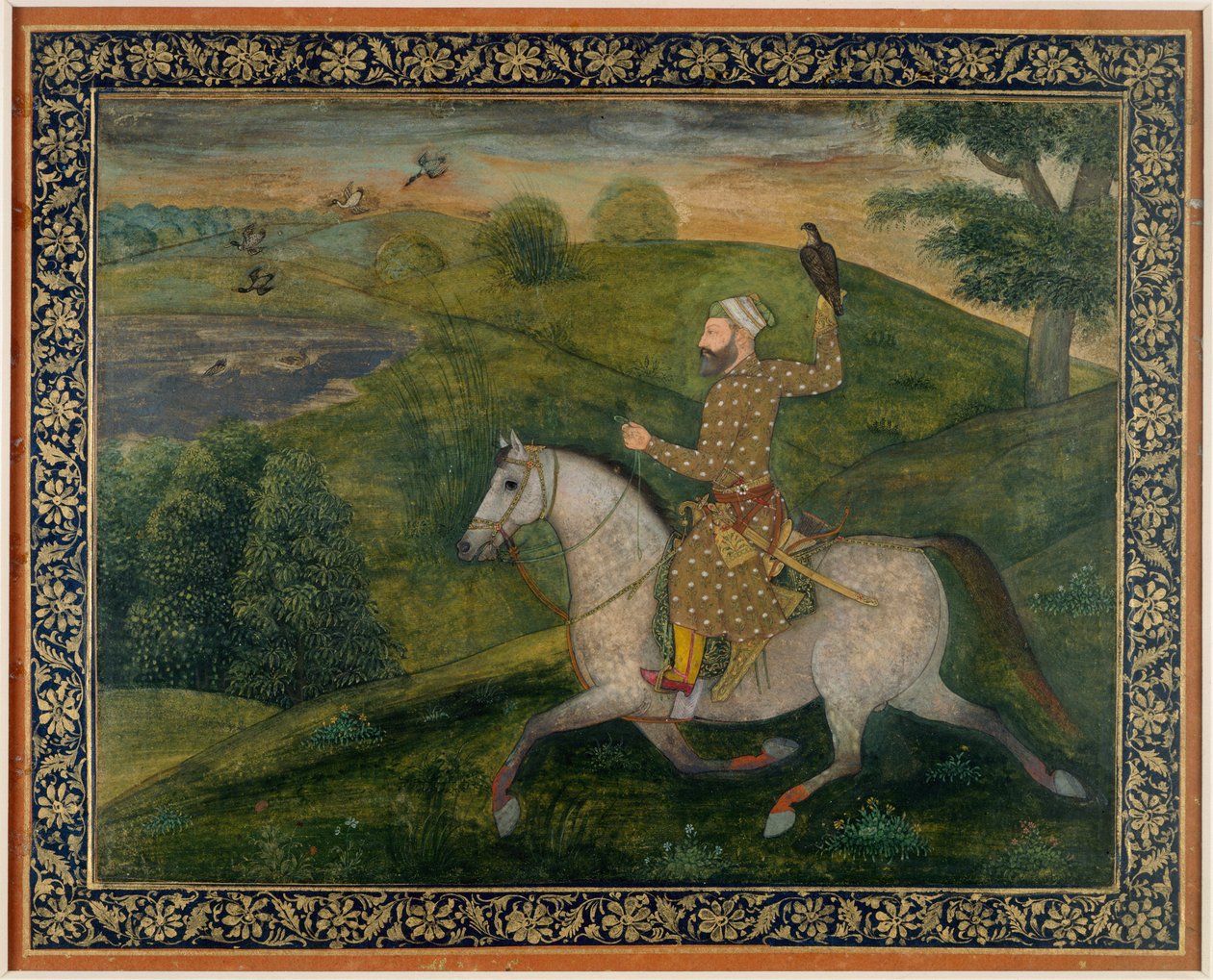 Alivardi Khan Gas Hawking (ağaç ve kağıt) by Indian School