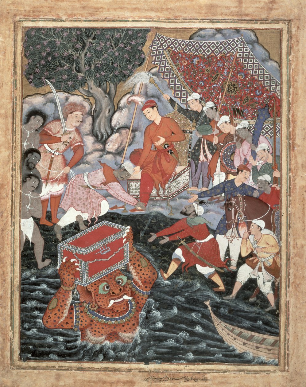Arghan Div, Zırh Sandığını Hamza'ya Getiriyor by Indian School