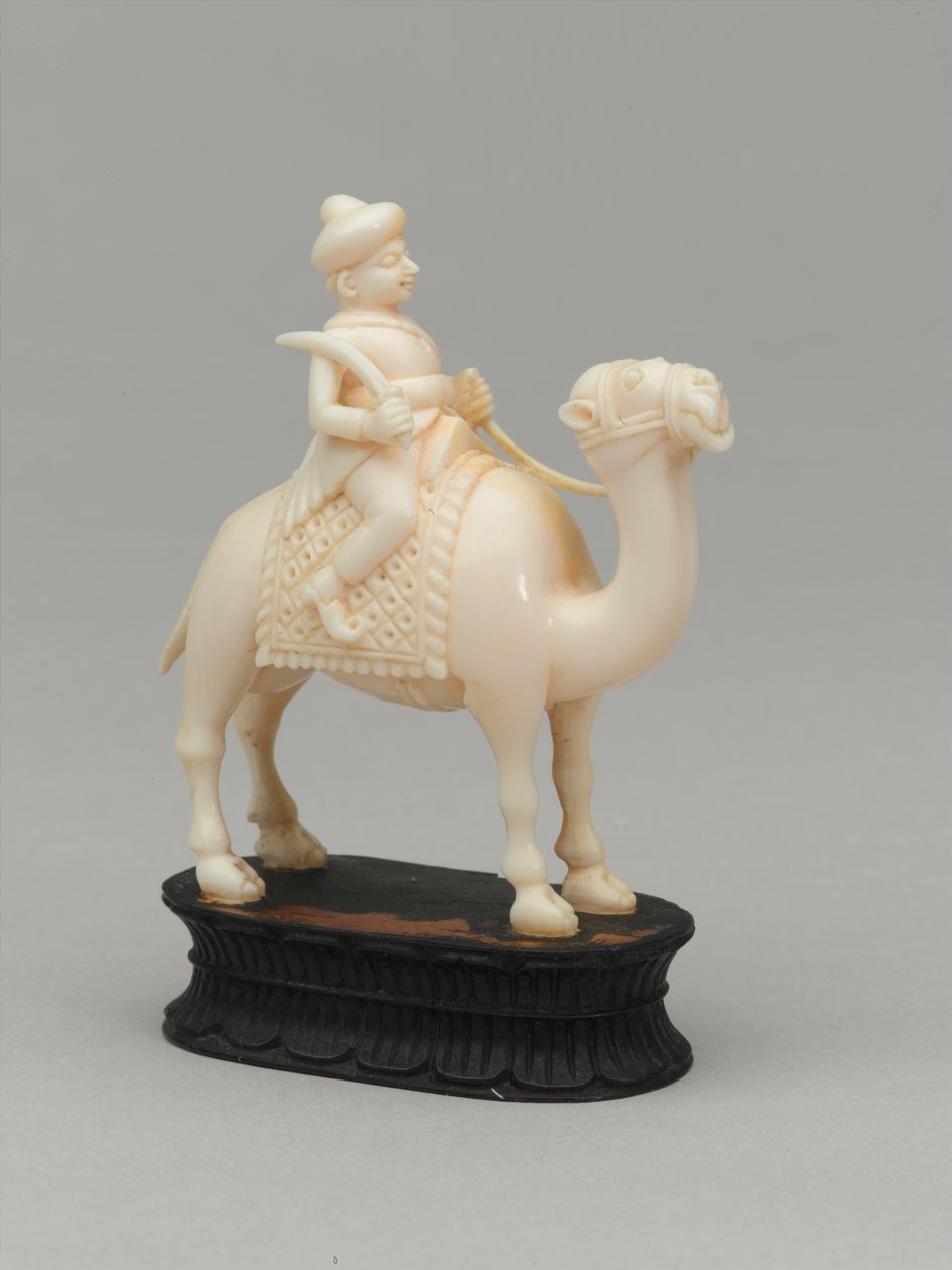 Kara şövalye, satranç taşı, Hindistan, 1820 dolaylarında by Indian School